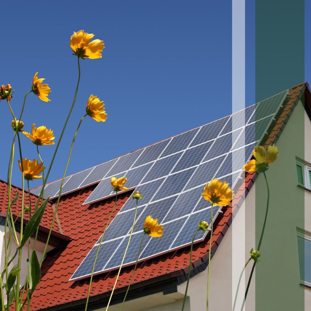 house with solar panels