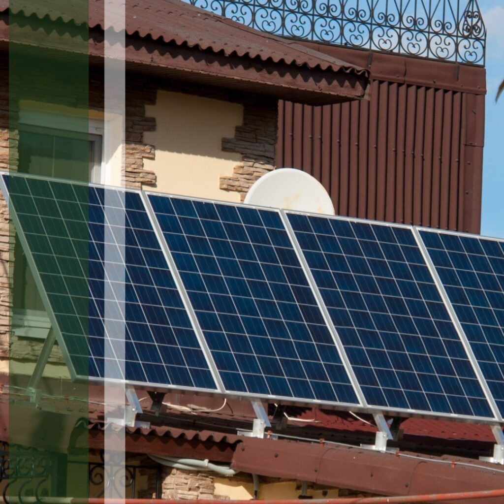 house with solar panels